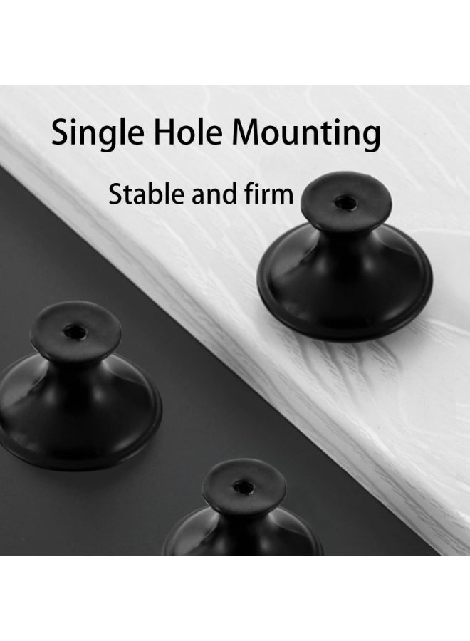 أجهزة درج 18 قطعة - مقابض سوداء 30 مم من الخزانة وسحبها لمخططات الخزانة والمطابخ مع المسمار - Image 5