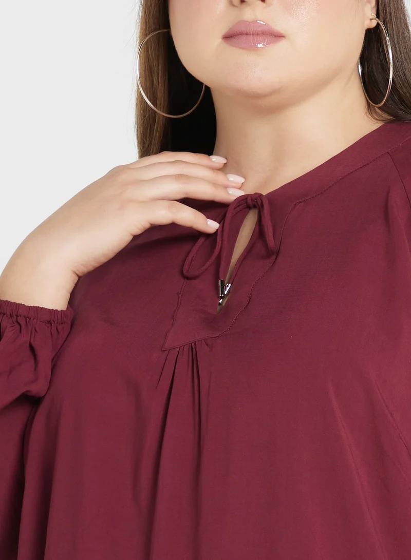 Only Carmakoma Puff Sleeve Knitted Top