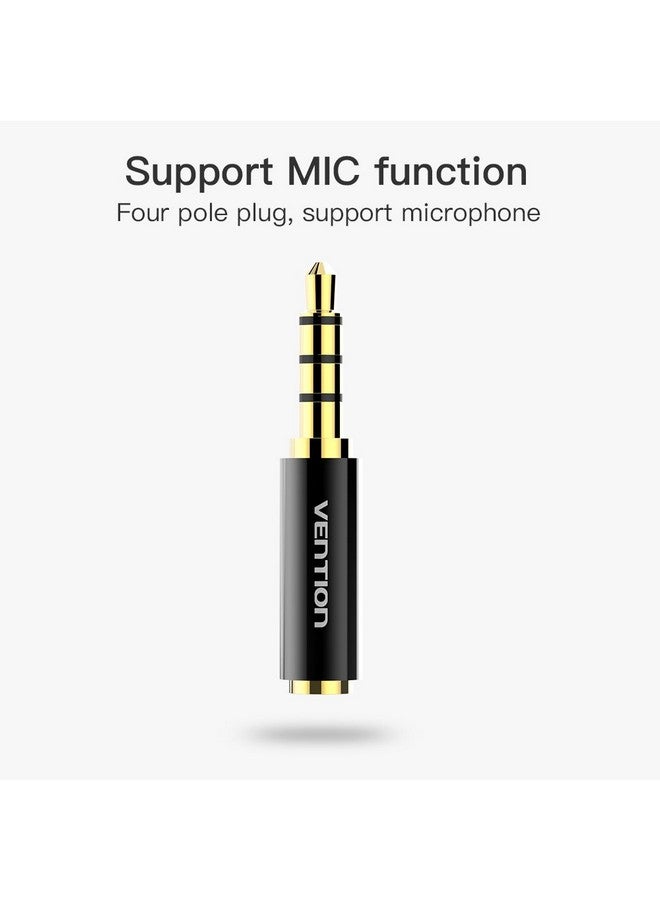 VENTION محول صوت 3.5 مم ذكر إلى 2.5 مم أنثى (عبوة 2) موصل جاك صوت 2.5 مم أنثى إلى 3.5 مم ذكر مطلي بالذهب ستيريو مونو مقبس مساعد لسماعة الرأس سماعة الأذن مكبر الصوت - Image 4