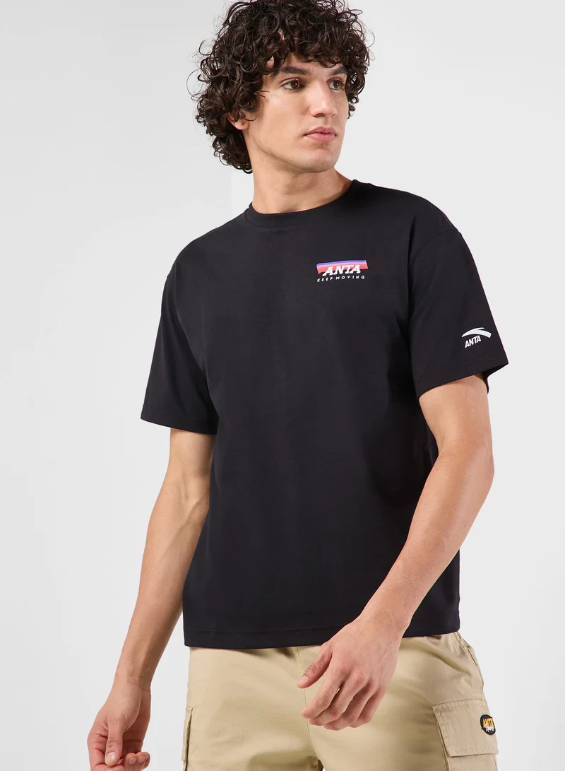 ANTA Smiley Printed T-Shirt