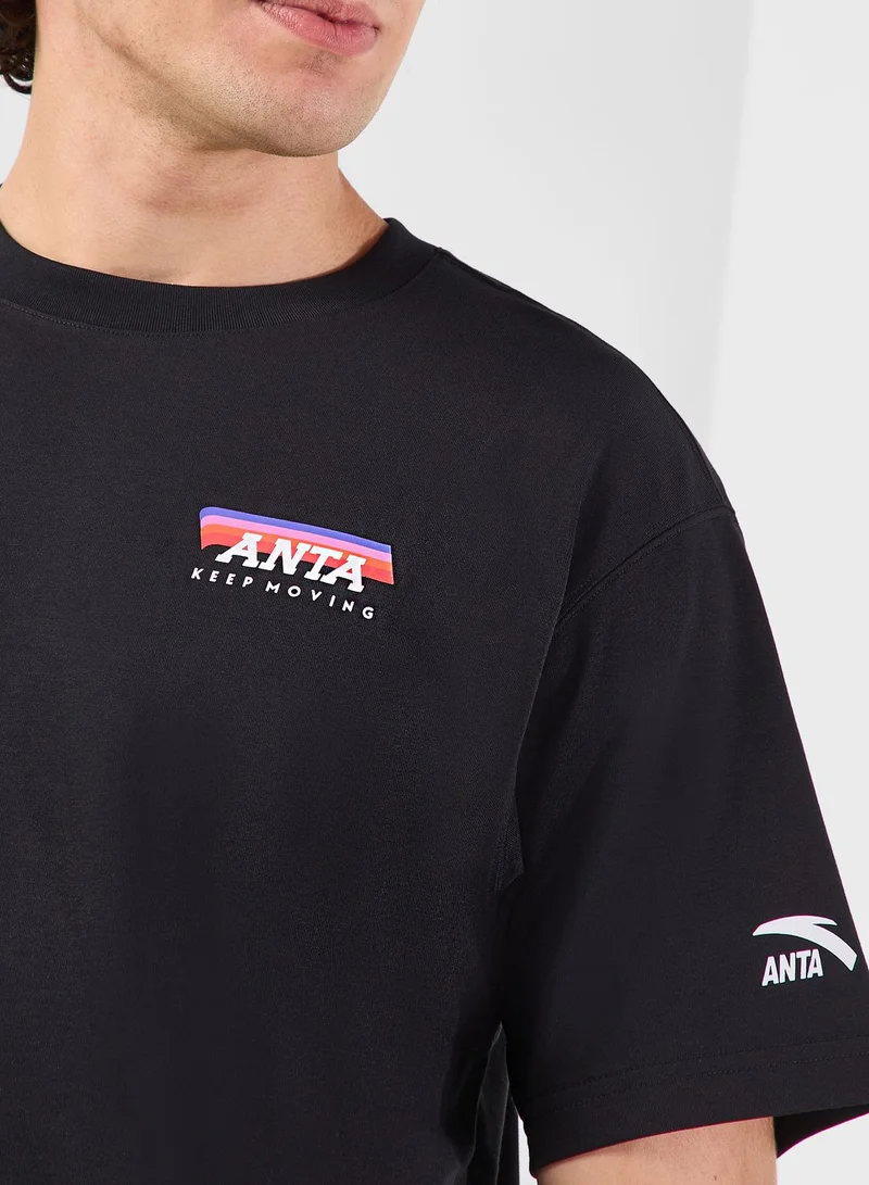 ANTA Smiley Printed T-Shirt