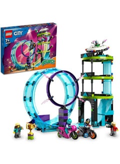 LEGO LEGO City Ultimate Stunt Riders Challenge 60361 Building Toy Set (385 Pieces)  - Image 1