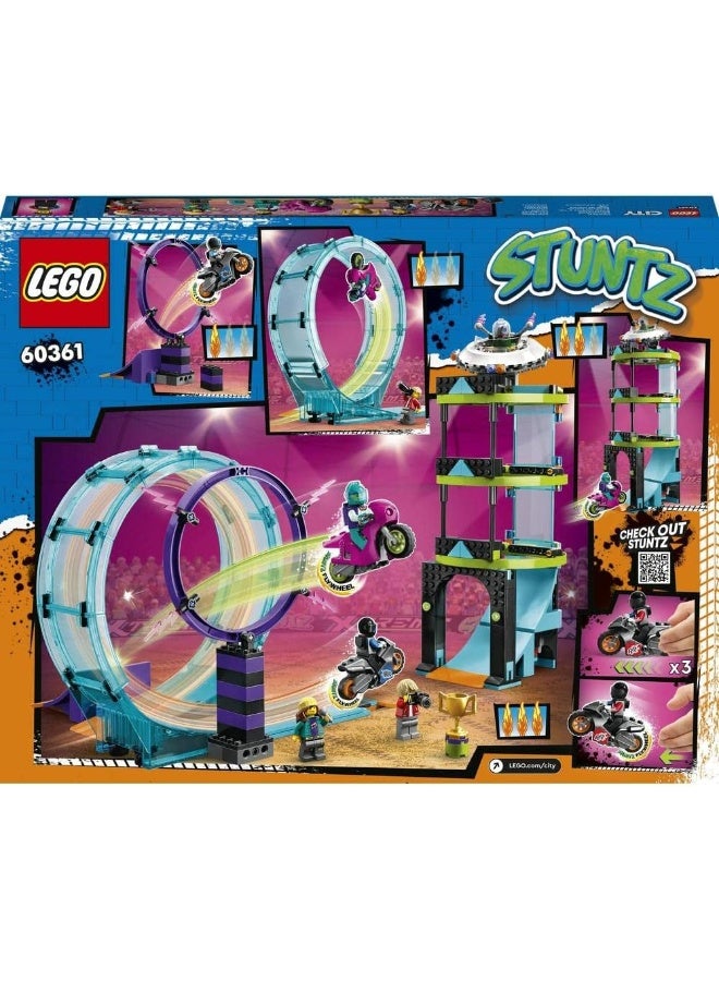 LEGO City Ultimate Stunt Riders Challenge 60361 Building Toy Set (385 Pieces) - Image 4