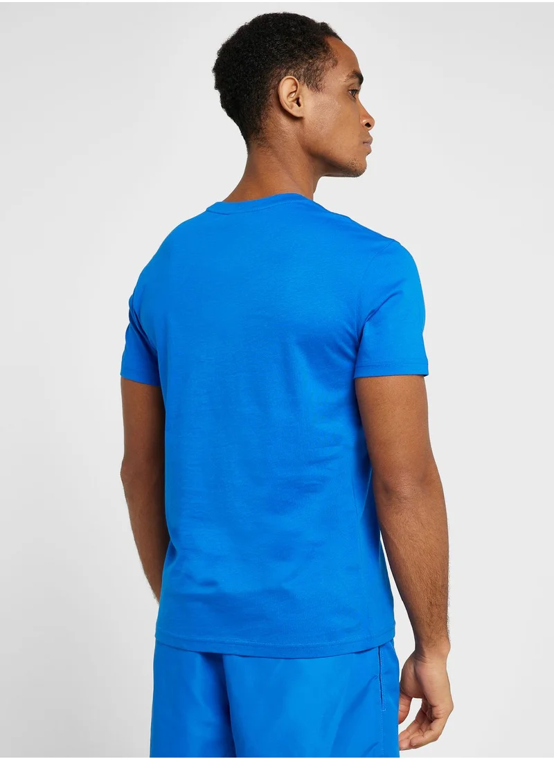 EMPORIO ARMANI Text Print Crew Neck T-Shirt