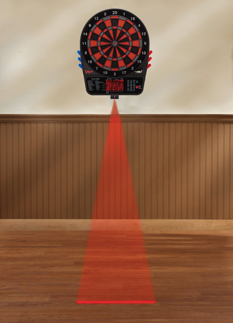 Viper 800 Electronic Soft Tip Dartboard Bundle with LaserLite Laser Throw/Toe Line Marker, Black (42-9026) - Image 4