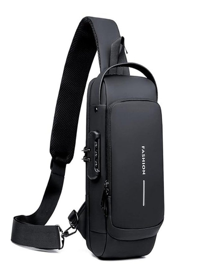 SEVIA Men Women Crossbody Chest Bag Sling Bag With USB Charging Port Anti-Theft Motorcycle Rider Male Shoulder Bag For Walking, Gym, Sport, Hiking, Cycling, Travel, Outdoor And Daily Use - Image 1