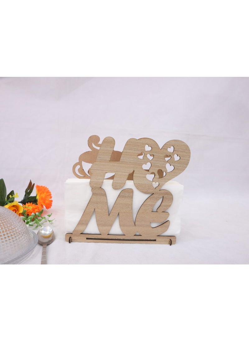 Sword Wood - Swordwood Laser Cut Wooden Home Napkin Holder 3mm SW-00110 - Image 1