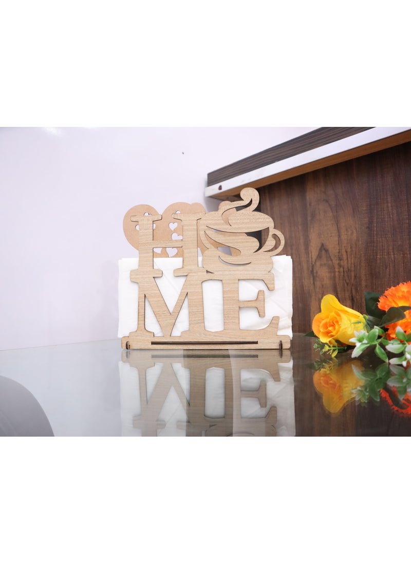 Sword Wood - Swordwood Laser Cut Wooden Home Napkin Holder 3mm SW-00110 - Image 1