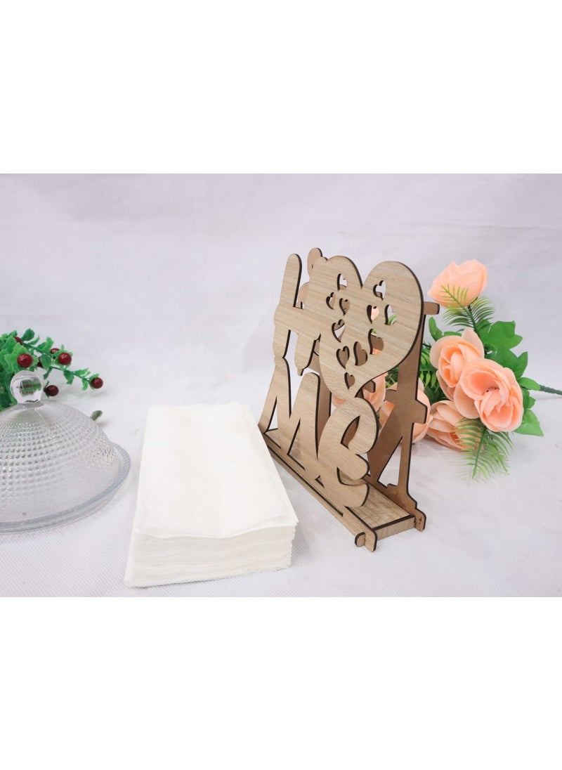 Sword Wood - Swordwood Laser Cut Wooden Home Napkin Holder 3mm SW-00110 - Image 1