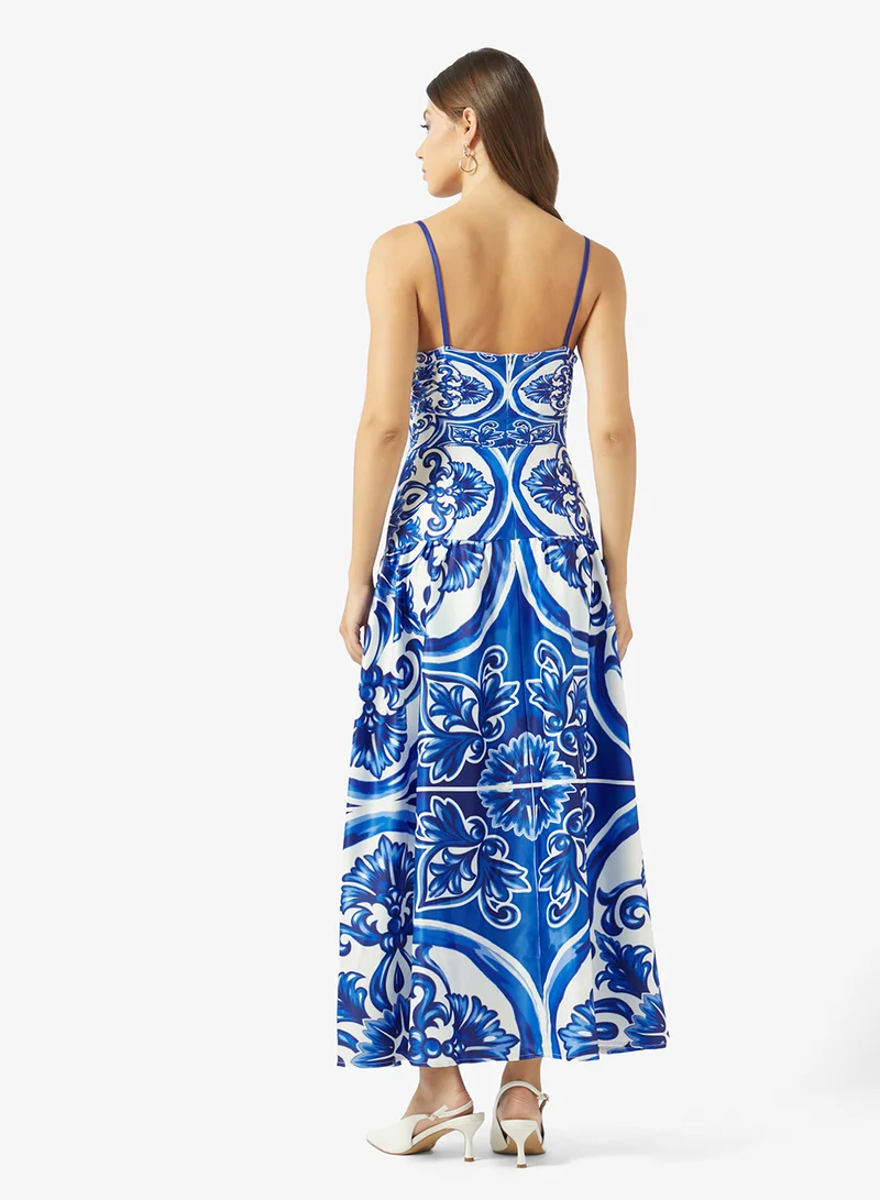 ايلا Monochrome Print Dress