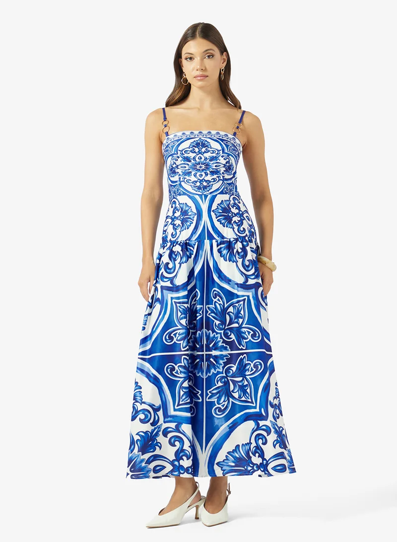 ايلا Monochrome Print Dress
