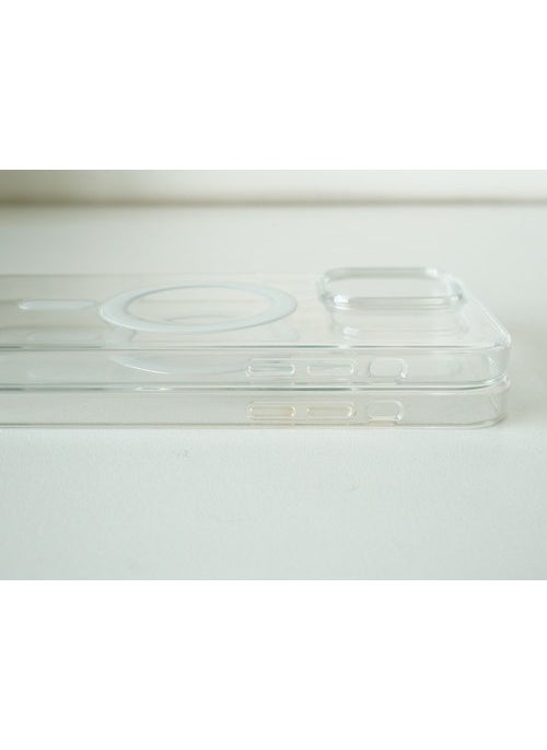 TIGER - Apple iPhone 14 Promax Magsafe Supported Transparent Case Compatible with Wireless Charging - Image 1