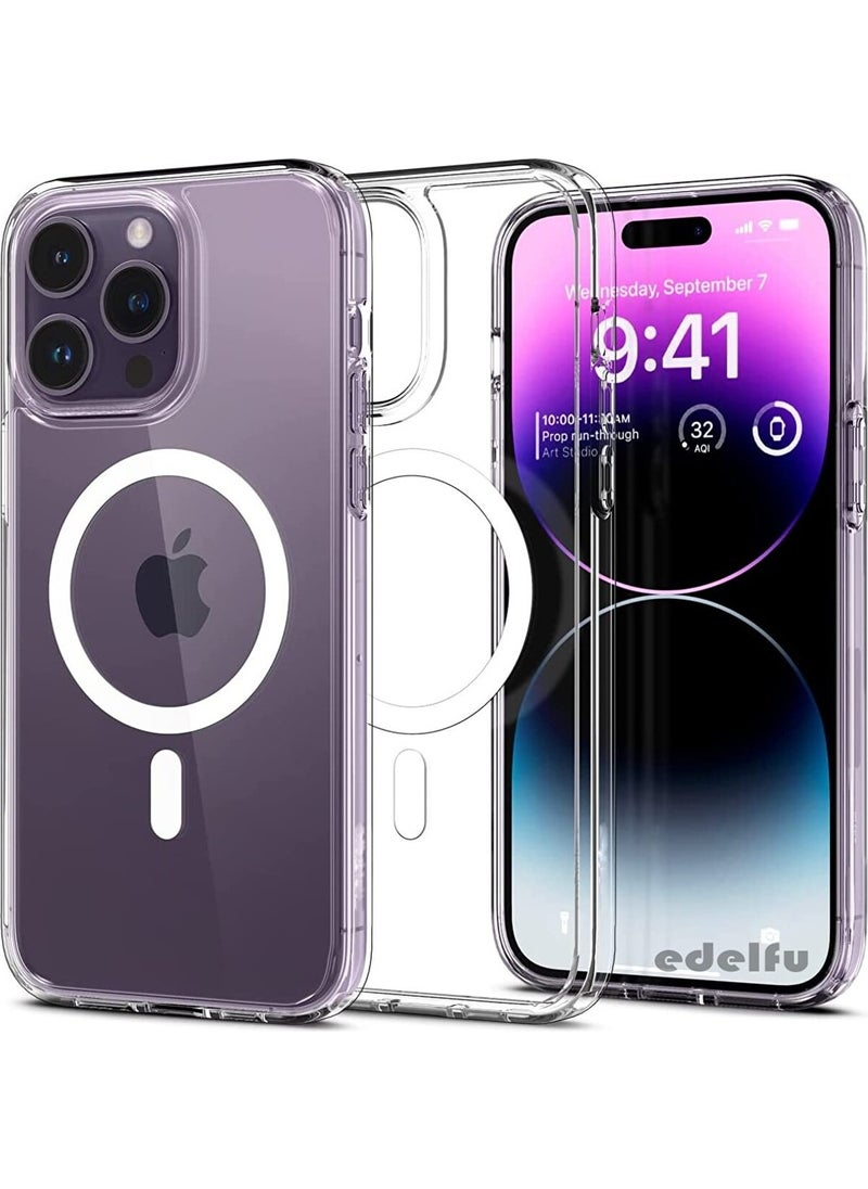 TIGER - Apple iPhone 14 Promax Magsafe Supported Transparent Case Compatible with Wireless Charging - Image 1