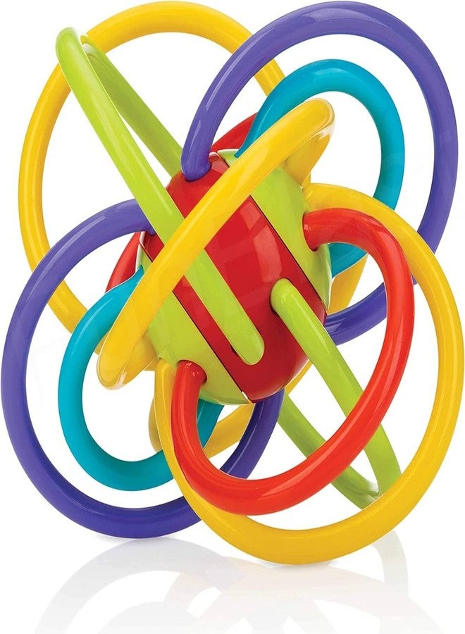 FunBlast Loops Teething Ring Teether Rings With Rattle Sound Toys For New Born Baby, Silicone Rings Loop Teether For Baby, Infant Teething Ring Toys (Multicolor) - Image 1