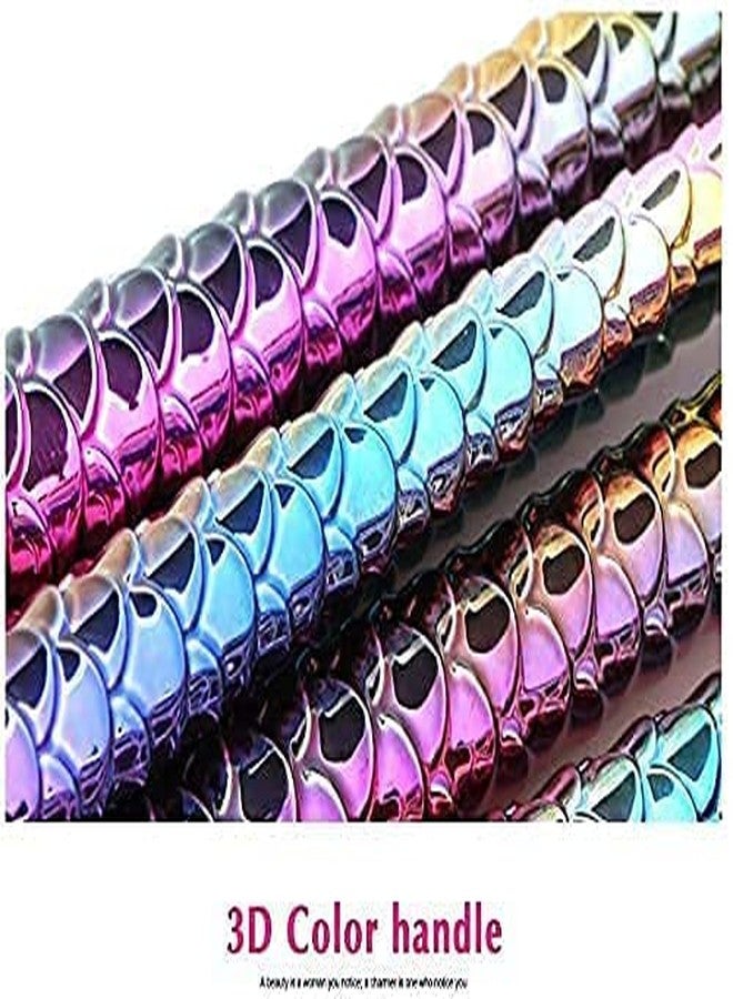 HEYOL New Mermaid Makeup Brush Set Professional Eye Makeup Brushes For Eyeshadow Concealer Eyeliner Brow Blending Brush Tool, fish shape(10 Pcs) - Image 4