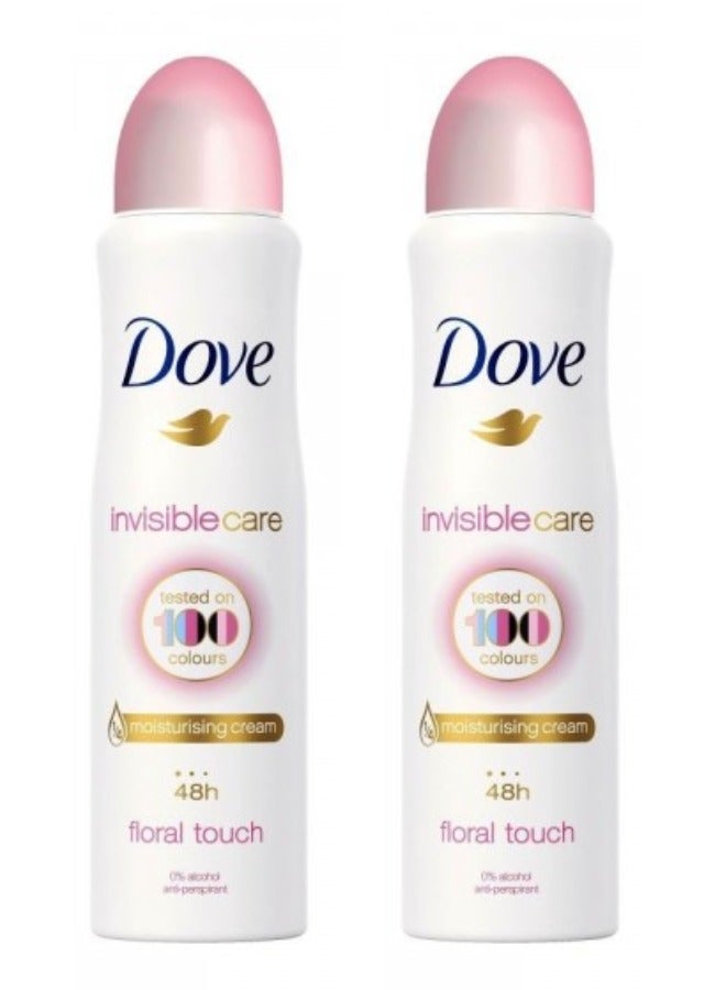 Dove Invisible Care Body Spray, Floral Touch - 250ml Pack of 2 of 2