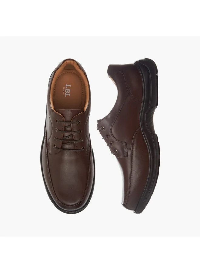 ال بي ال من شو اكسبرس Men Solid Lace-Up Derby Shoes