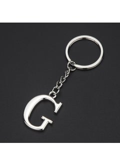 Generic English letter keychain bag pendant 26 uppercase and lowercase letters and numbers keychain European and American small gift customizationG G 