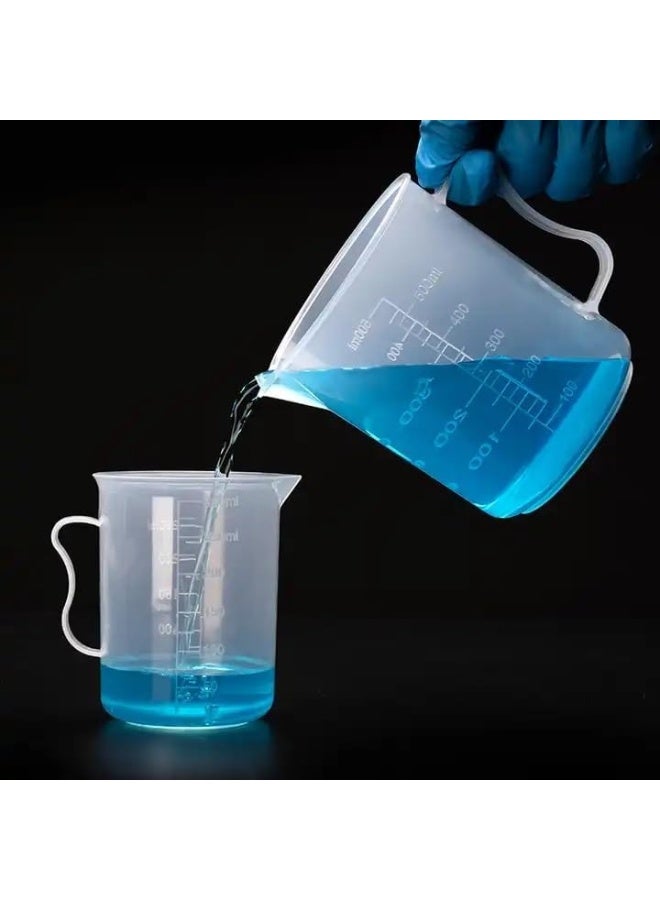 Biella أكواب قياس نايلون غير قابلة للكسر خالية من BPA لقياس السوائل والزيوت وعناصر الخبز للمطبخ والمطعم وتجارب الطلاب في المدرسة وغيرها.. 500 مل - Image 5