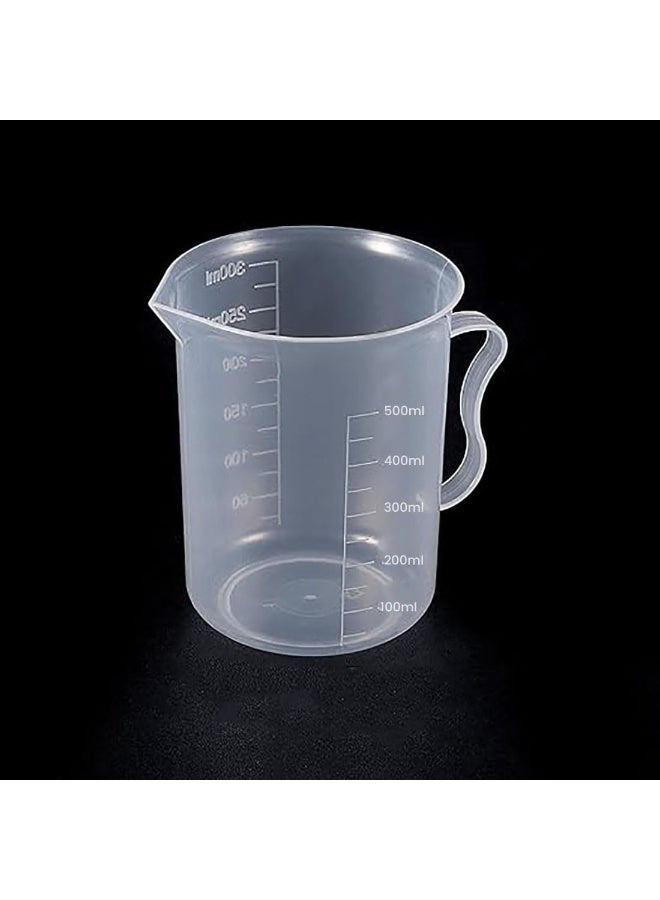 Biella أكواب قياس نايلون غير قابلة للكسر خالية من BPA لقياس السوائل والزيوت وعناصر الخبز للمطبخ والمطعم وتجارب الطلاب في المدرسة وغيرها.. 500 مل - Image 1