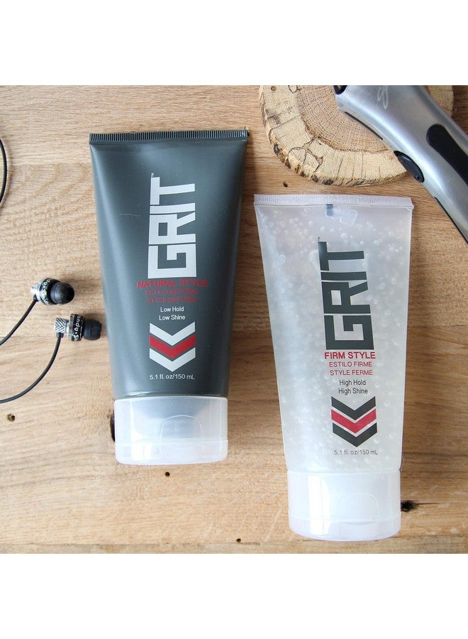 Grit Firm Style 5.1Oz ; Strong Hold High Shine ; Hair Styling Gel