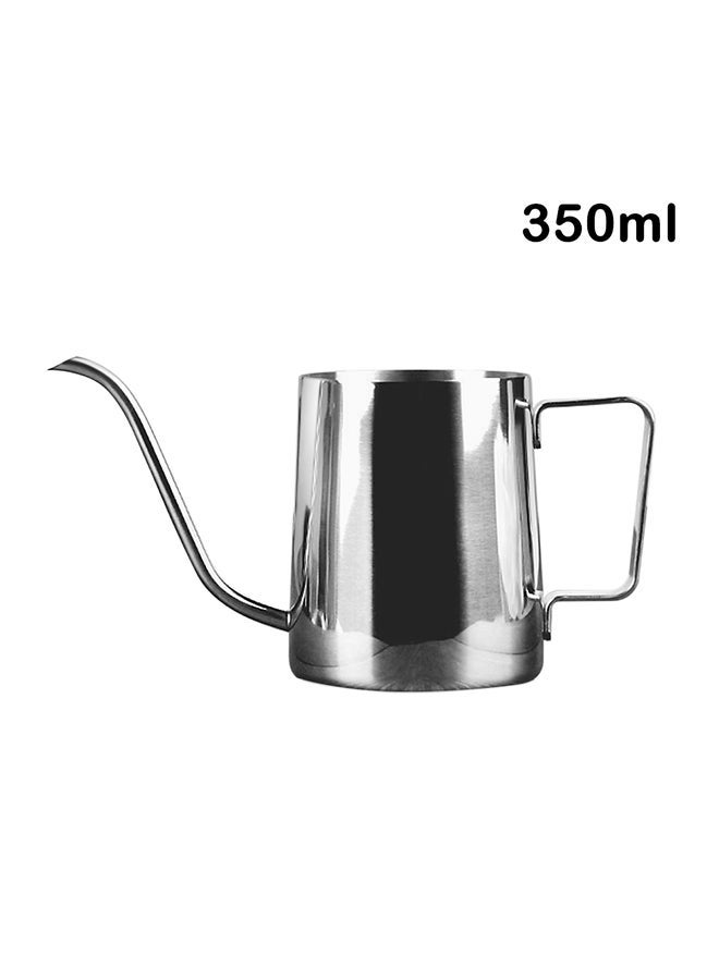 NIBEMINENT Long Narrow Spout Coffee And Tea Pot Silver - Image 3