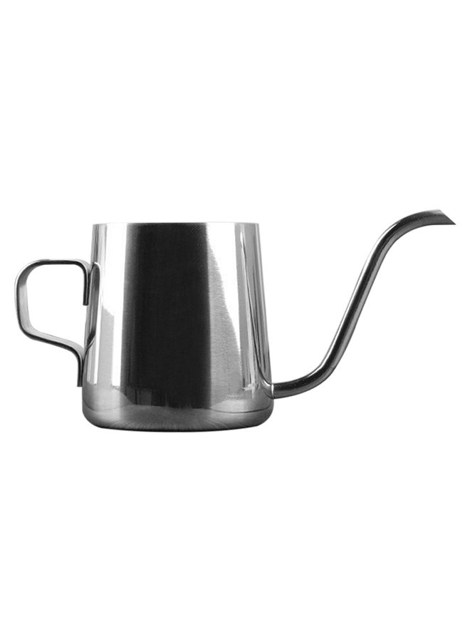 NIBEMINENT Long Narrow Spout Coffee And Tea Pot Silver - Image 2