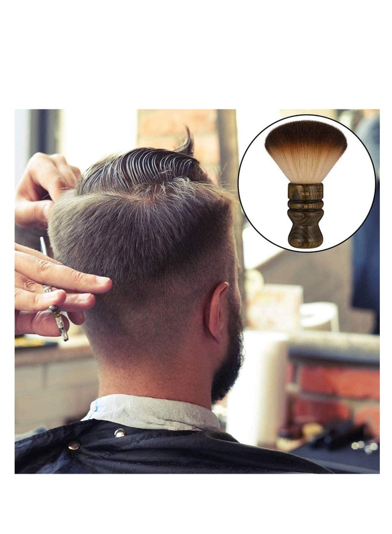 NIBEMINENT Large Neck Duster Brush, Anself Soft Salon Barber Face Hair Cleaning Brush Grooming Shaving Sweeping Tool Wooden Handle - Image 5
