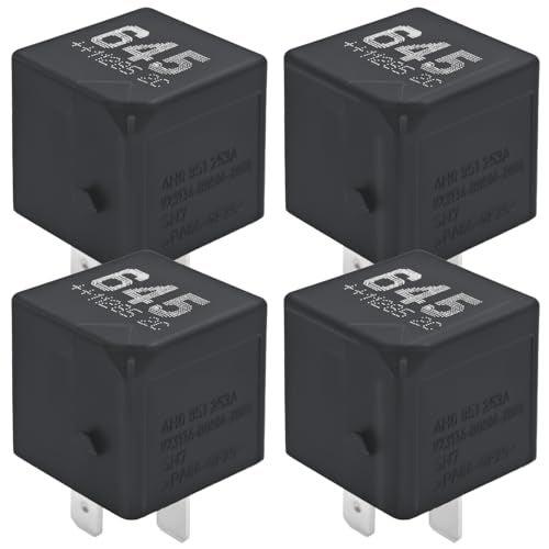 Casalytics 645 4H0951253A V23136-B0006-X080 Relay (Pack of 4) – 40A 12VDC 4-Pin SPST Automotive Relay for Volkswagen Tiguan, Audi Q5, A4, Atlas - Fixes P0230, P069E Codes - Image 1