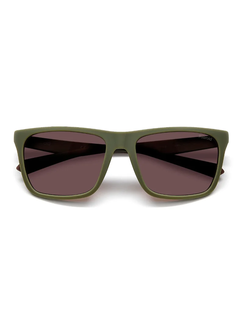 بولارويد Unisex UV Protection Sunglasses Pld 2141/S Green 43.4 - Lens Size: 57 Mm