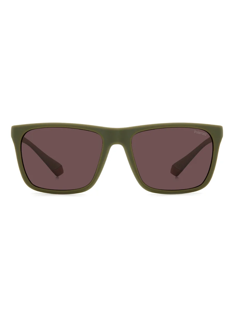 بولارويد Unisex UV Protection Sunglasses Pld 2141/S Green 43.4 - Lens Size: 57 Mm