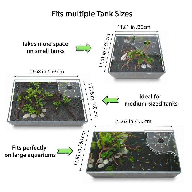 BEVINKATE Aquarium Plant Holder for Rimless Fish Tank â€“ 2 Pcs Corner Shelf for Fish Tank Top, Aquatic Plant Planter & Organizer for Aquatic Plants, Decor, and Accessories (White) - Image 2