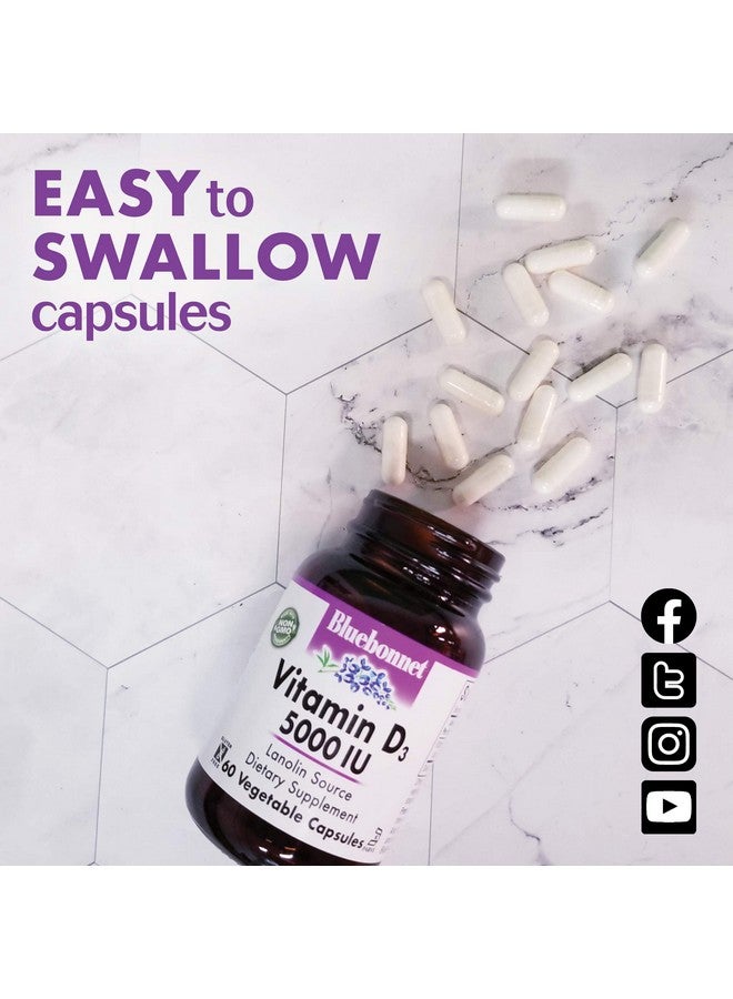 Bluebonnet كبسولات فيتامين د3 1000 وحدة دولية نباتية 180 عدداً - Image 5