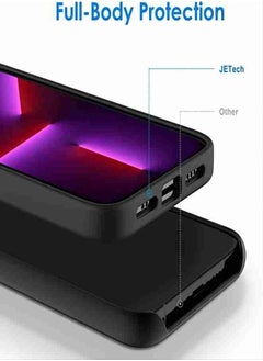 ESCASE Magnetic Silicone Case for iPhone 13 Pro Max 6.7-Inch, Compatible with MagSafe,Silky-Soft Touch Full-Body Protective Phone Case, Shockproof Cover with Microfiber Lining Black  - Image 3
