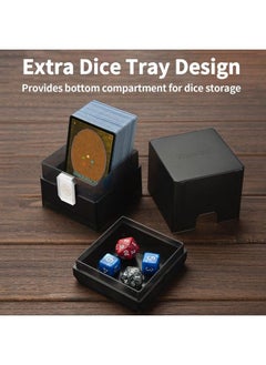 Sooez علبة بطاقات Mtg Deck مكونة من 4 قطع مع تخزين للنرد، تحتوي على أكثر من 100 حامل قوي لبطاقات Deck، علبة بطاقات Boulder Deck، علب بطاقات شفافة لبطاقات Magic Commander/Pokemon/Yugioh/Tcg  - Image 3