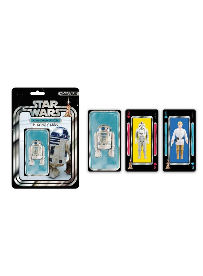 Aquarius AQUARIUS Star Wars R2D2 Premium Playing Cards - R2D2 Themed Deck of Cards for Your Favorite Card Games - Officially Licensed Star Wars Merchandise & Collectibles - Image 1