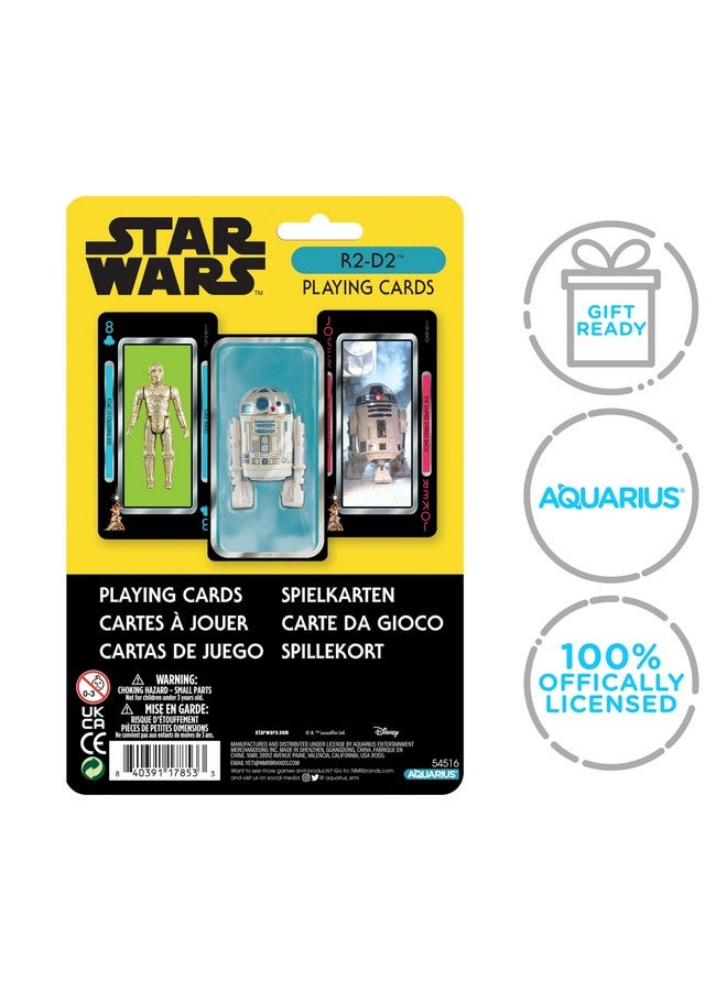 Aquarius AQUARIUS Star Wars R2D2 Premium Playing Cards - R2D2 Themed Deck of Cards for Your Favorite Card Games - Officially Licensed Star Wars Merchandise & Collectibles - Image 2