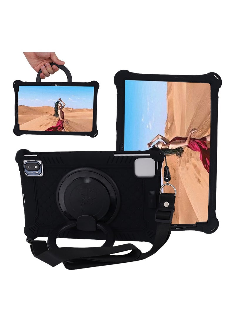 General - Case with 360° Swivel Stand and Shoulder Strap for Taipower P25T, VASTKING KingPad M10, TCL 10 Tabmax WiFi, OPPO Pad Air, DOOGEE T20, Headwolf Wpad1, UMIDIGI A11 10.36-inch Tablet - Image 1