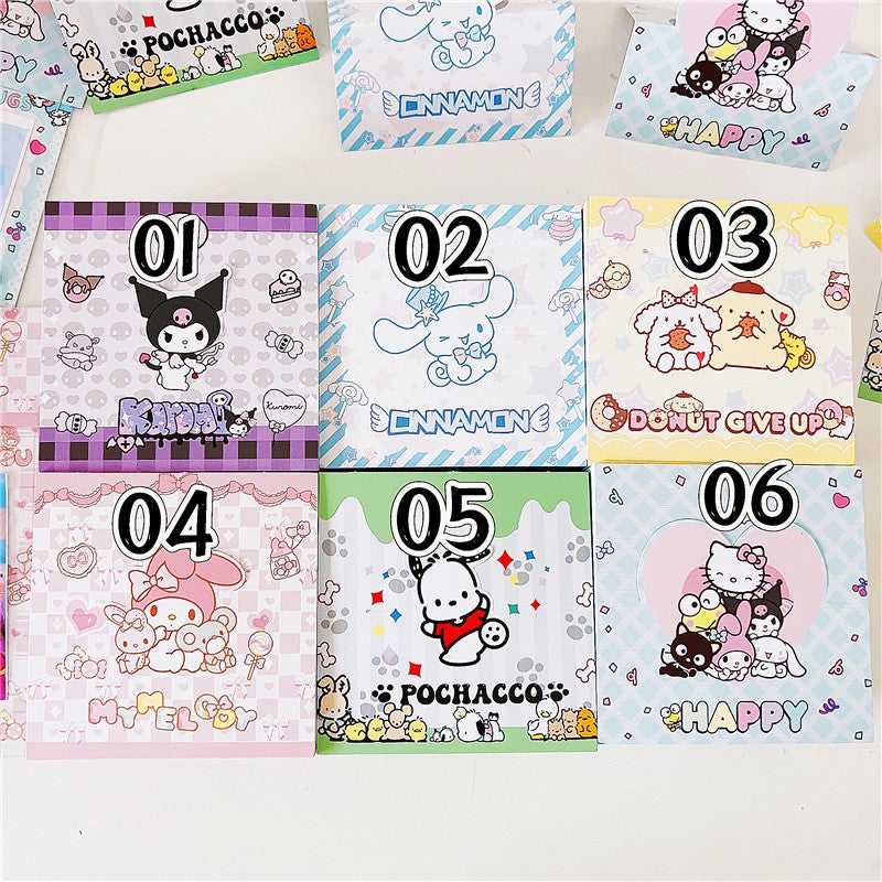 New Hard Cardboard Cute Wind Back Card Opp Small Card Decoration Material Packaging Wrapping Paper Sanrio Cartoon Card Head - Image 3
