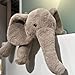 MUALML Elephant Stuffed Animal Cute Stuffed Elephant Plush Toy for Kid 217 Soft Huggable Birthday for Baby Girl Boy Gray - Image 2
