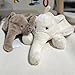 MUALML Elephant Stuffed Animal Cute Stuffed Elephant Plush Toy for Kid 217 Soft Huggable Birthday for Baby Girl Boy Gray - Image 4