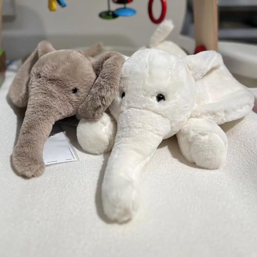 MUALML Elephant Stuffed Animal Cute Stuffed Elephant Plush Toy for Kid 217 Soft Huggable Birthday for Baby Girl Boy Gray - Image 5