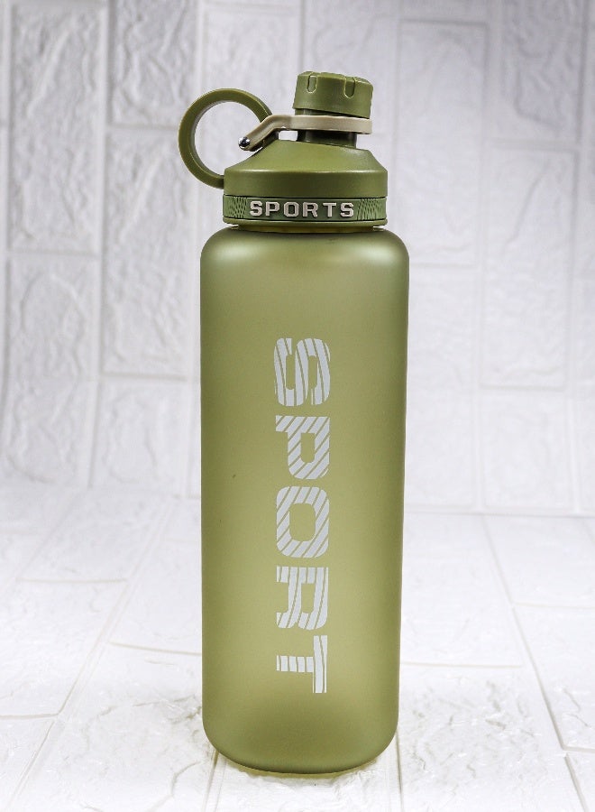 توشيونيكس زجاجة مياه رياضية بلاستيكية خالية من مادة BPA سعة 1500 مل مع مقبض، وفلتر مصفاة، وغطاء واسع الفم مانع للتسرب، وعلامات مستوى الماء بالملليلتر - مادة غير سامة، زجاجة شرب قابلة لإعادة الاستخدام للصالة الرياضية والمكتب والسفر والأنشطة الخارجية - مناسبة للجميع في كل مكان - Image 2