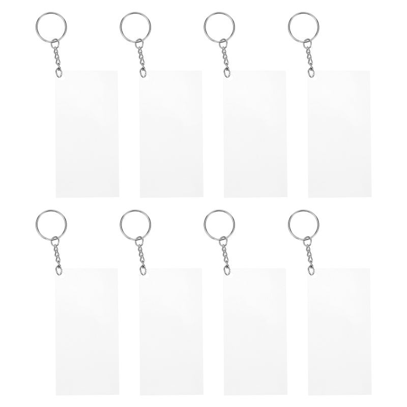 Key Chain Kit, Creative Acrylic Pendants for DIY Crafts, Compact Size Decor - Image 1