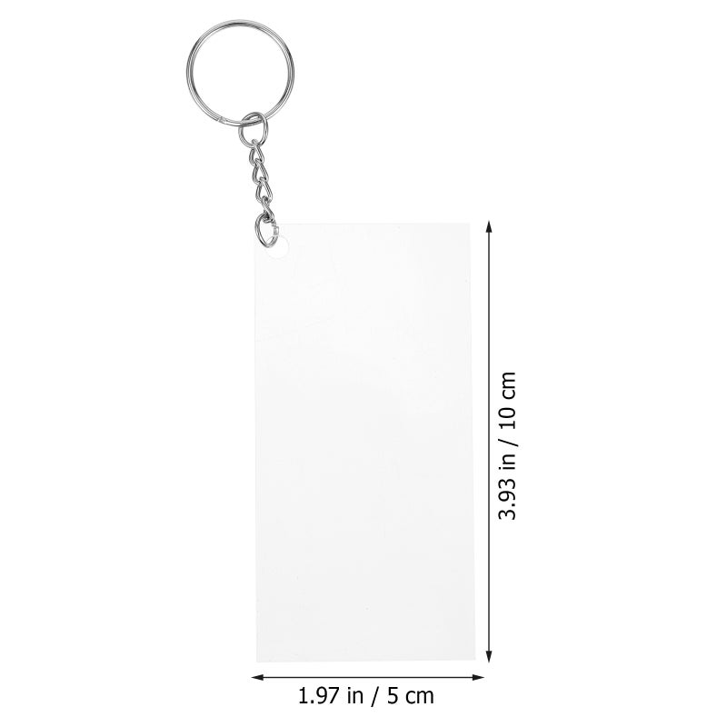 Key Chain Kit, Creative Acrylic Pendants for DIY Crafts, Compact Size Decor - Image 2
