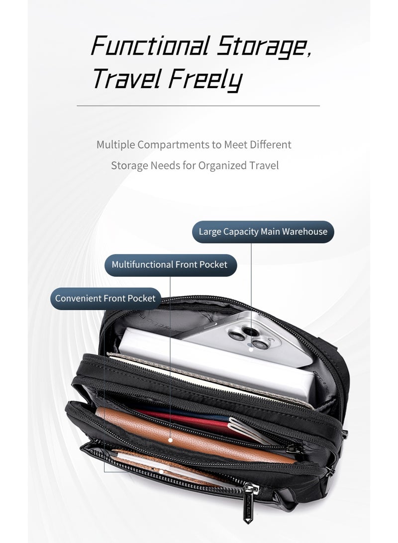 ARCTIC HUNTER XB00826 Arctic Hunter Men's Crossbody Shoulder and Chest Bag, Casual for Hiking and Travel, with Multiple Pockets and Smart Organizer - Image 5