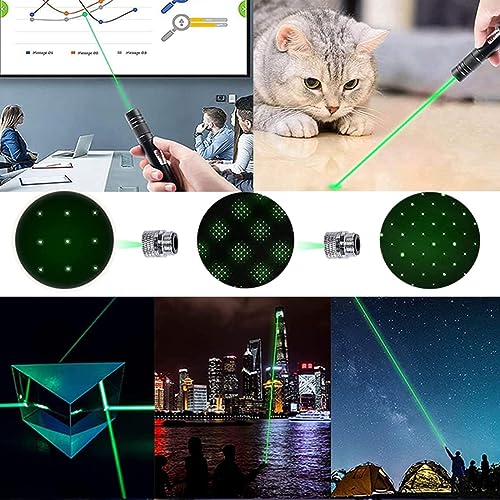 COOLCOLD Laser Light | USB Rechargeable, Laser Pointer | Long Range, Laser Light Powerful | for Party, Disco Adjustable Mode, 2000m Handheld Lesar Pen, Suitable for Camping(Pack-2, Green + Red) - Image 4