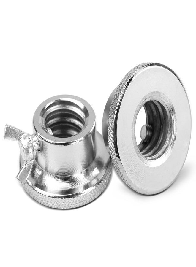 YOLUFER 2Pcs Nut Anti-Slip Standard Barbell Spin-Lock Collars Screw Clamps for Dumbell Weight Lifting Fitness Training (25mm) (Checknut) - Image 1