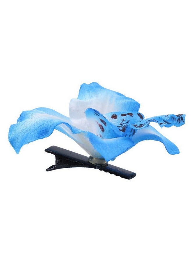 erioctry 12Pcs Orchid Flower Hair Clips Multicolor Hawaiian Beach Flower Hair Pins Butterfly Orchid Alligator Slide Clips Wedding Party Bridal Hairclips Hair Accessories For Women Girls - Image 3