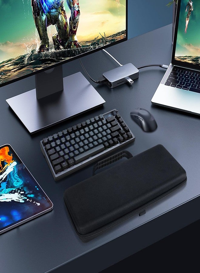Linkidea Hard Travel Case for Compact 75% Keyboard and Mouse, Waterproof Keyboard Carrying Case, Compatible with ASUS ROG Azoth 75% - Image 5